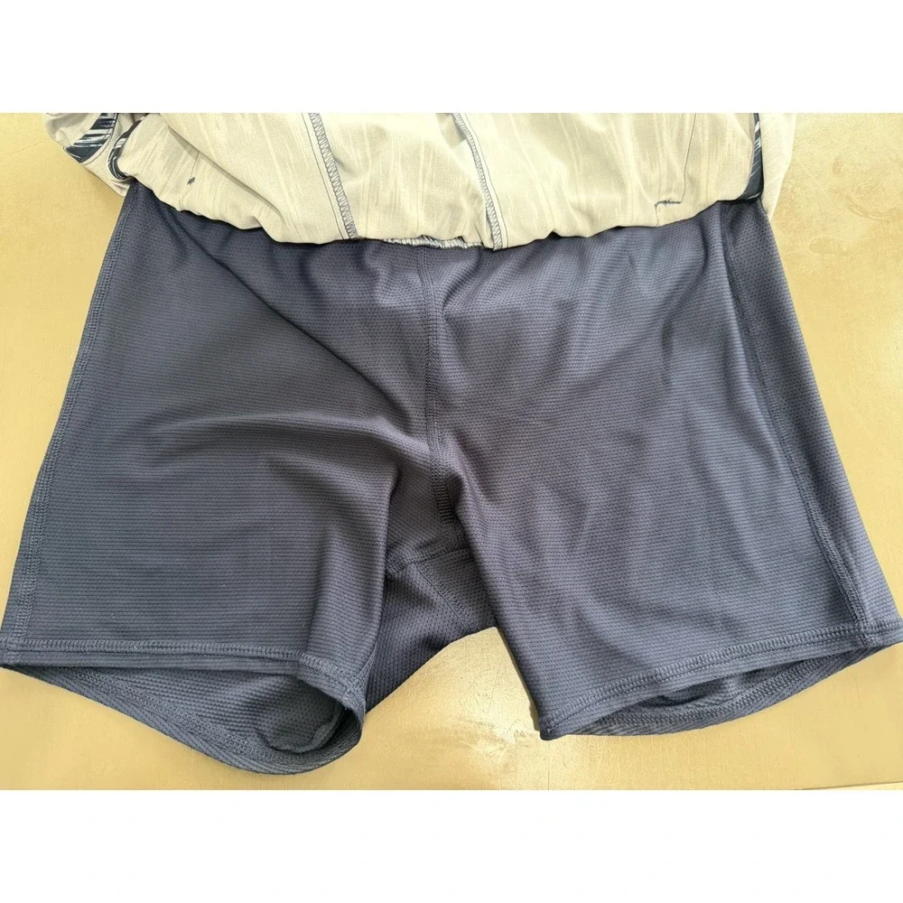 Athleta Golf Tennis Skort Small Blue White‎ Abstract Print Elastic Waist Pockets